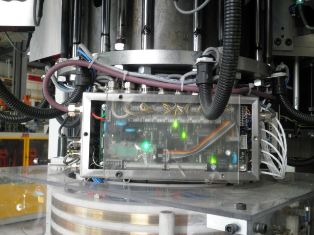Industrial control system for injection machines